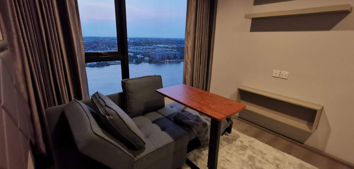 รูป คอนโดริมแม่น้ำเจ้าพระยา Politan Rive ชั้น25 วิวระเบียงพระอาทิตย์อัศดง เห็นแม่น้ำเต็มๆ 2นอน 2น้ำ จอดรถ 2คัน - รูปที่ 2/10