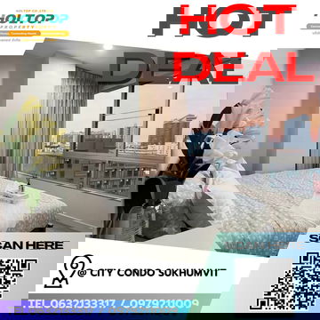 #R8586 ð 040169 Condo for Rent @ City Condo Sukhumvit