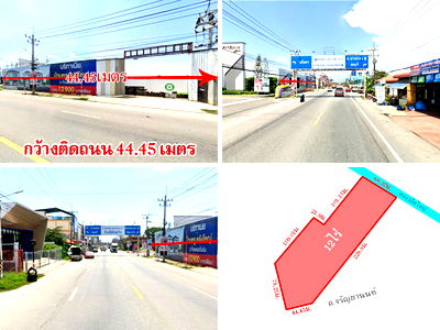 ที่ดิน นิคมที เอฟ ดี 2 : ที่ดินบางปะกง ติดถ.จรัญยานนท์ เนื้อที่ 12 ไร่ ใกล้ตลาดสดบูรพา แหล่งชุมชน เดินทางสะดวก