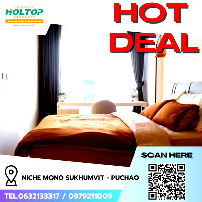 Condos for rent : #R8587 🎉 040169 Condo for Rent: Niche Mono Sukhumvit - Puchao