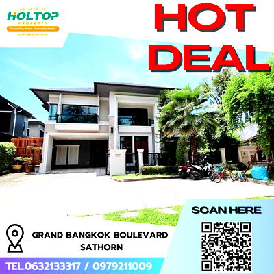 Houses for rent Bang Khae : #R8639  🎉 050169 House for Rent: Grand Bangkok Boulevard Sathorn