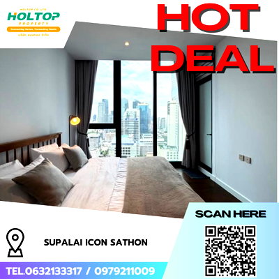 คอนโดให้เช่า : #R8614  🎉 050169ให้เช่า Supalai Icon Sathon