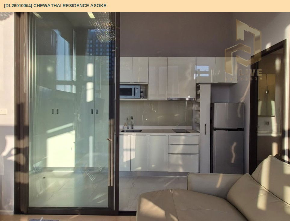 picture DL26010054 Condo for rent, Chewathai Residence Asoke near MRT พระราม 9, ready to move in, call urgently 0800343450 LineID @655ebbvc - 8/13