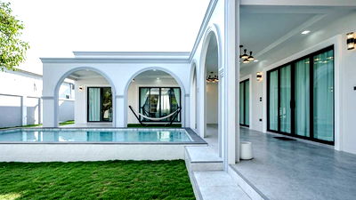 Houses for sale Nawamin Road : New Luxury Pool Villa for Sale in Pattaya Spacious • Move-in Ready • Near Mabprachan Reservoir