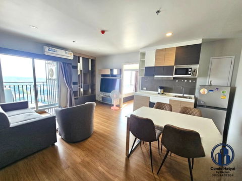 Condo for rent, Plus 30 Meters, 56 sq.m., 2 bedrooms, 2 bathrooms, North facing, 18th floor, city view, fully furnished, ready to move in.