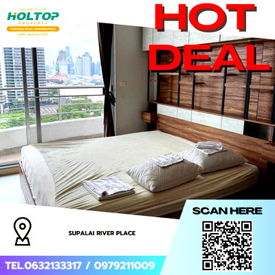 Condos for rent : #Z3961💥 050169 🔥 Condo for Rent: Supalai River Place
