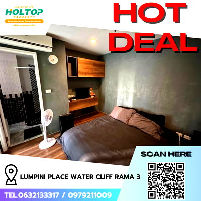 Condos for rent : #R8636 🎉 050169 Condo for Rent: Lumpini Place Water Cliff Rama 3