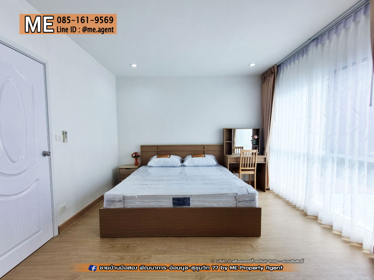 picture For Rent The Beginning of the Villette City Pattanakarn 38, 3-story townhouse, completely renovated, near BTS On Nut, call 064-954-9619 (RTC23-24) - 8/22