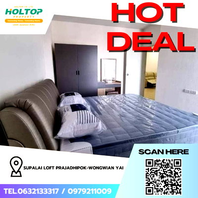Condos for rent : #Z3964💥 050169 🔥 Condo for Rent: Supalai Loft Prajadhipok-Wongwian Yai
