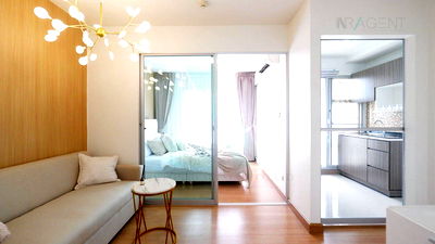 Condos for sale Don Mueang New Market : For Sell Condo DEN VIBHAVADI Building B, Floor 6,1 bed room, Room size 27 sqm