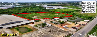 ที่ดิน สมุทรสาคร : ขายที่ 10 ไร่ ถมพร้อมใช้ เดินทางสะดวกบนถนน 4 เลนส์ สาริน-พันท้าย ใกล้พระราม 2 เพียง 3 กม. - KK3182S