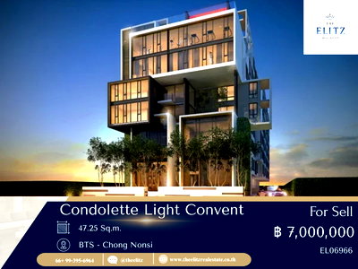 คอนโด จุฬาลงกรณ์มหาวิทยาลัย : ✨ ชีวิตที่ง่ายขึ้นใจกลาง CBD ขาย Condolette Light Convent เชื่อมต่อสีลม-สาทร ได้อย่างลงตัว 💕