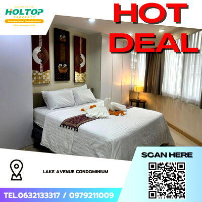 Condos for rent Sukumvit 16 : #Z3959💥 050169 🔥 Condo for Rent: Lake Avenue Condominium