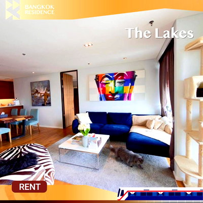 Condos for rent : The Lakes ✨ Spacious Unit with Lake and City View 🌳 Near BTS Asoke 