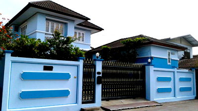 Houses for sale Bang Khae : Great value. For sale: Single detached house, Setthakit Village, 90 sq.wah, near Phetkasem Road, Phutthamonthon Sai 2