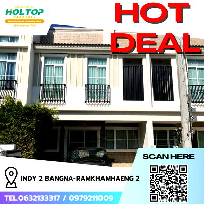 ทาวน์โฮมให้เช่า : #R8650 🎉 050169 ให้เช่าบ้าน Indy 2 Bangna-Ramkhamhaeng 2