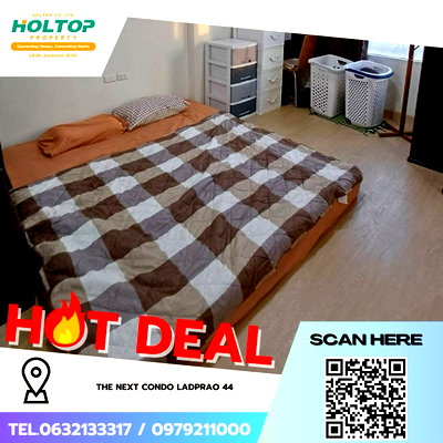 Condos for sale Huai Khwang : #Z3955💥 050169 🔥 Condo for Sale: The Next Condo Ladprao 44