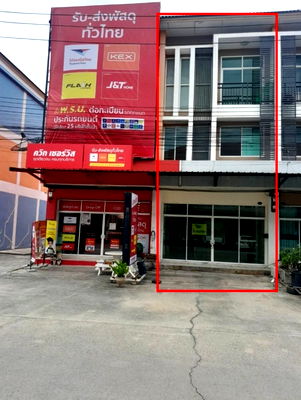 เช่าอาคารพาณิชย์ ถนนลำลูกกา : ให้เช่าอาคารพาณิชย์ 3 ชั้น ลำลูกกาคลอง 3 ทำเลดี พร้อมเข้าอยู่ ใกล้สถานีรถไฟฟ้า bts คูคต