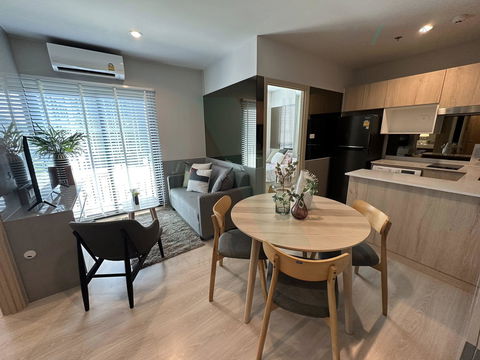 🔺 For Rent Condo NUE NOBLE NGAMWONGWAN Building 1, Floor 3,2 bed room, Room size 35 sqm