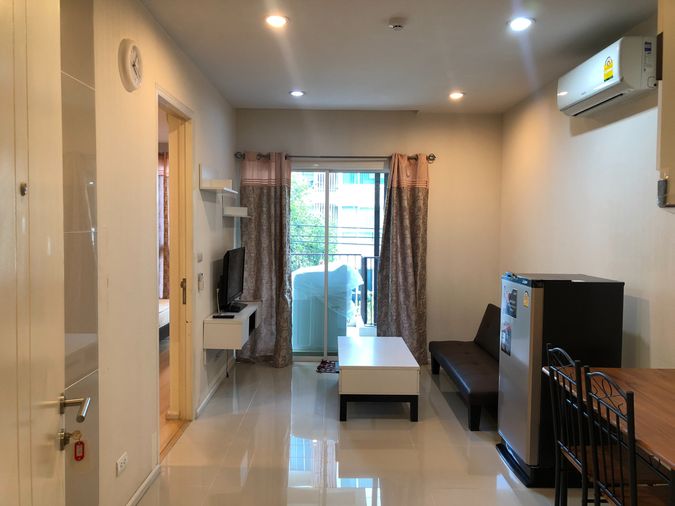 ให้เช่า แฮปปี้ คอนโด ลาดพร้าว101 แยกห้องนอน ระเบียงกว้าง ว่าง 20 ม.ค.69 【Line: Yosita828】