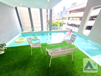 Townhouses for rent St. Andrews International School Bangkok : 🔼🔽 AccomA 📩 Pet friendly,Super Luxury,Private Swimming Pool 4 BR Townhouse @749 Residence (AA45228)