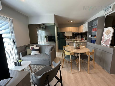 🚩 For Rent Condo NUE NOBLE NGAMWONGWAN Building 1, Floor 3,2 bed room, Room size 35 sqm