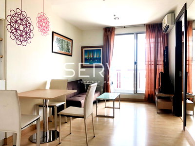 คอนโดให้เช่า : 🔥ห้องมุม 1นอน ราคาดีมาก ไซส์ใหญ่ ชั้นสูง 20+ วิวโล่ง ไม่โดนบล็อค เฟอร์จัดเต็ม พร้อมอยู่ คอนโดทำเลดี ติด MRT รัชดาภิเษก @ Rhythm Ratchada 