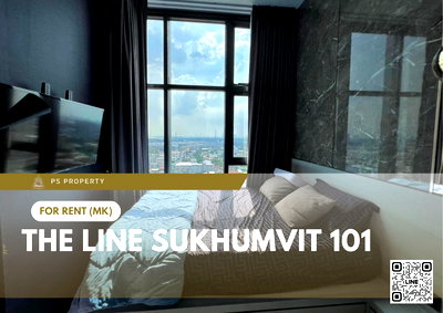 Condos for rent : For rent 📍The Line Sukhumvit 101 📌Beautiful room, high ceiling, complete furniture and electrical appliances 🚆Near BTS Punnawithi 350 meters.
