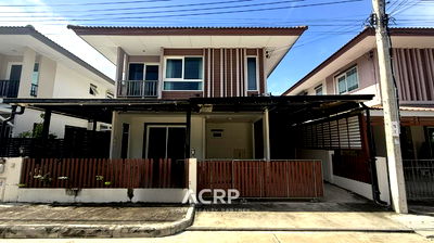 Houses for sale King Mongkut University Of Technology Thonburi, Bang Khunthian Campus : Twin house for sale, Habitia Shine Thakham-Rama 2 Project by Sansiri, good location.