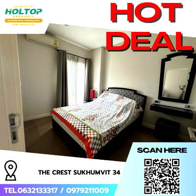 Condos for rent : #R8651 🎉 060169 Condo for rent: The Crest Sukhumvit 34