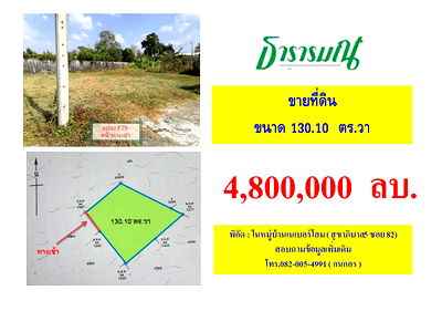 ที่ดิน เขตสายไหม : ขายที่ดินในหมู่บ้านเนเบอร์โฮม สุขาภิบาล5 ซอย 82