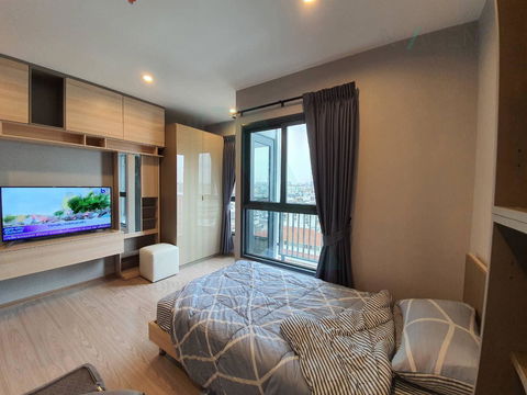 📌 ให้เช่าคอนโด เดอะ ทรี หัวหมาก อินเตอร์เชนจ์ อาคาร D ชั้น 8 สตูดิโอ ขนาด 23.00 ตรม ใกล้ The Mall บางกะปิ