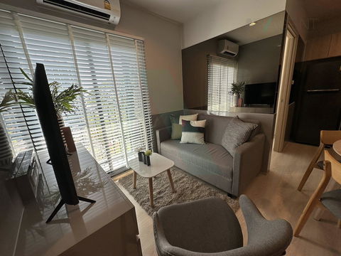 🎊 For Rent Condo NUE NOBLE NGAMWONGWAN Building 1, Floor 3,2 bed room, Room size 35 sqm