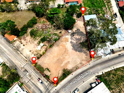 ที่ดิน บางละมุง ชลบุรี : ขายที่ดินเปล่า แปลงสวย ติดหมู่บ้านรวิพร หนองไม้แก่น บางละมุง ชลบุรี 