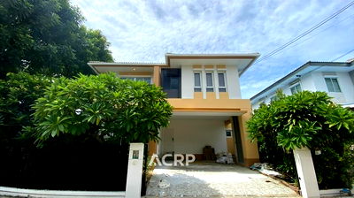 บ้านเดี่ยว ถนนประชาอุทิศ ทุ่งครุ : ขายบ้านเดี่ยวหลังมุม โครงการสราญสิริ วงแหวน–ประชาอุทิศ ติดตั้งโซลาร์เซลล์ ใกล้คลับเฮาส์