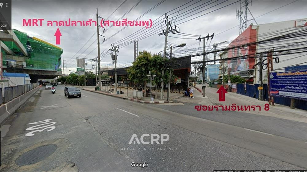 ขายที่ดินแปลงสวยในซอยรามอินทรา 8 แยก 6-2 ทำเลดี ใกล้สถานีรถไฟฟ้า MRT สายสีชมพู