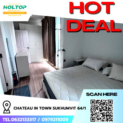 คอนโดให้เช่า : #R8681 🎉 060169  ให้เช่าคอนโด  Chateau in Town Sukhumvit 64/1 