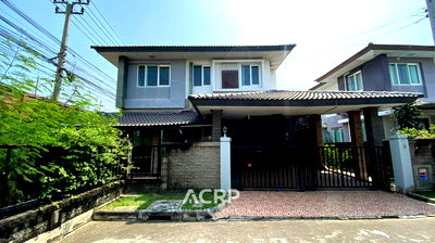 ขายบ้านเดี่ยว : ขายบ้านเดี่ยวหลังมุม หมู่บ้านคาซ่า เพลสโต้ พระราม 2 ดีไซน์โปร่งโล่ง