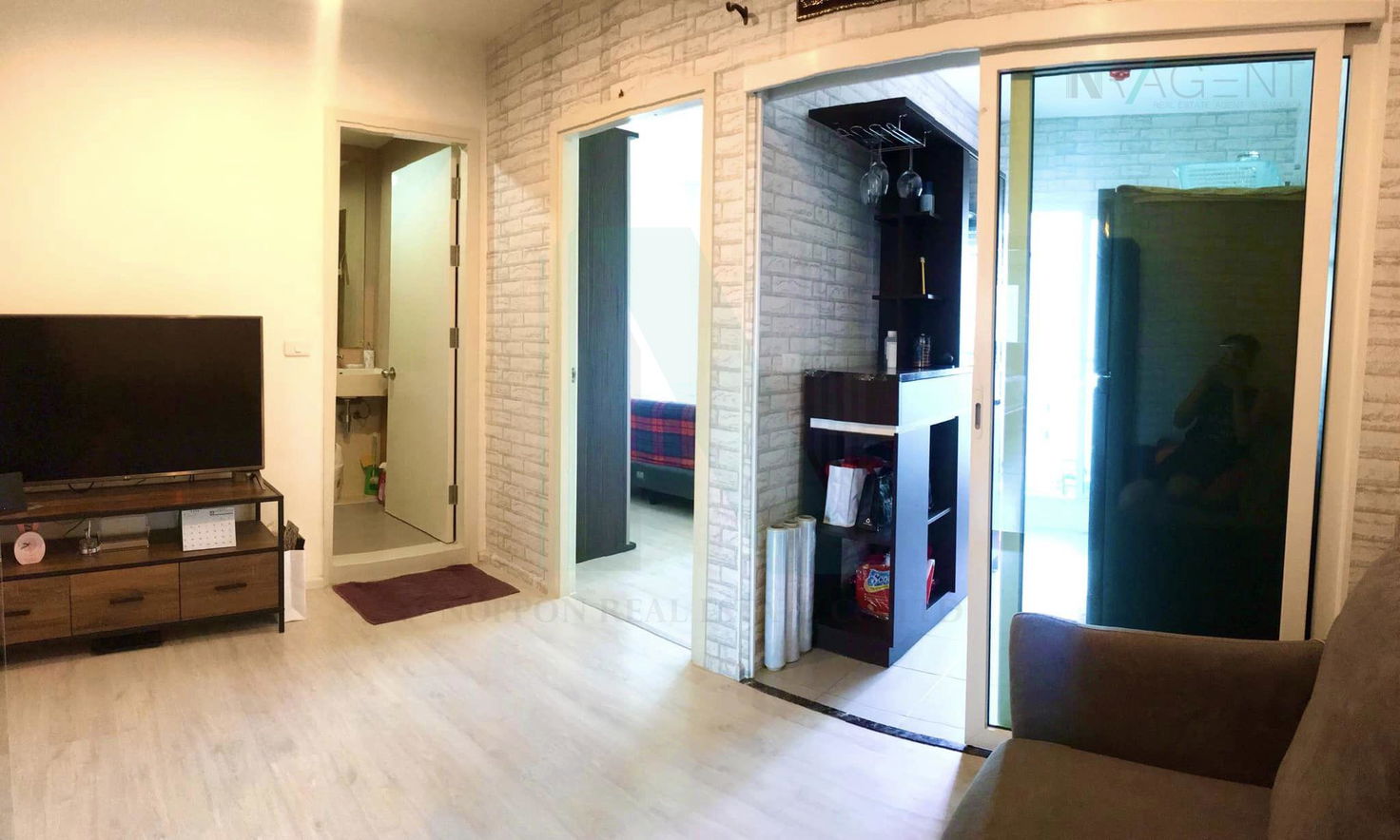 รูป 🚩 ขายคอนโด แอสปาย สาทร-ท่าพระ อาคาร 1 ชั้น 23 1 ห้องนอน ขนาด 30.00 ตรม ใกล้ เดอะมอลล์ ท่าพระ - รูปที่ 3/8