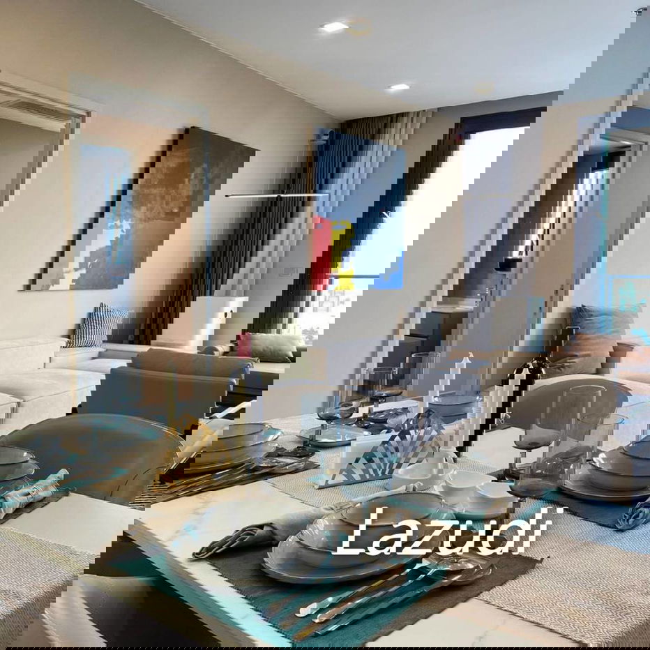 รูป 108 sqm high-floor 3-bedroom condo at One 9 Five Asoke Rama 9 Huai Khwang - รูปที่ 4/21