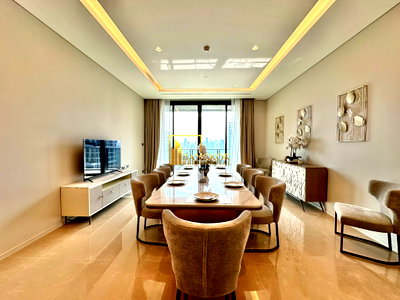 คอนโดให้เช่า : The Residence at Sindhorn Kempinski | Luxurious 2 Bed Condo - BR60875CD