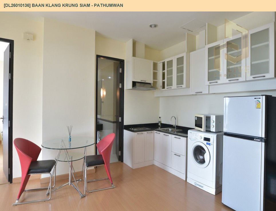 picture DL26010136 Condo for rent, Baan Klang Krung Siam - Pathumwan near BTS Ratchathewi, ready to move in, call urgently 0800343450 LineID @655ebbvc - 6/8