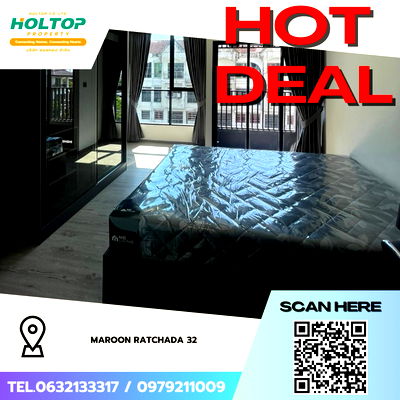 คอนโดให้เช่า : #Z3996💥 060169 🔥ให้เช่าคอนโด Maroon Ratchada 32 