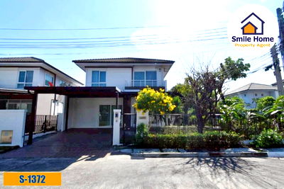 ขายบ้านเดี่ยว : ขายบ้านเดี่ยวมัณฑนา อ่อนนุช-วงแหวน3  หลังริม ใกล้เมกาบางนา