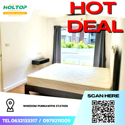Condos for rent : #Z4006💥 070169 🔥 Condo for Rent: Whizdom Punnawithi Station