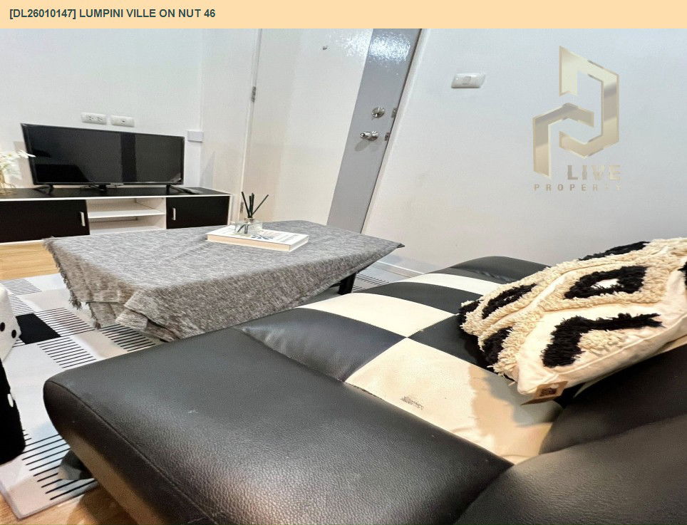picture DL26010147 Condo for sale, Lumpini Ville On Nut 46 near BTS On Nut, ready to move in, call urgently 0614453194 LineID @162cjixi - 3/8