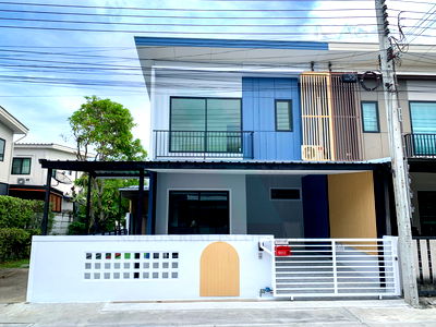 Townhouses for sale Anya Thani Industrial Estate (Gemopolis) : 📌 For Sell Town house THE CONNECT ONNUT-WONGWAEN 2 2-story 3 bedroom 2 bathroom