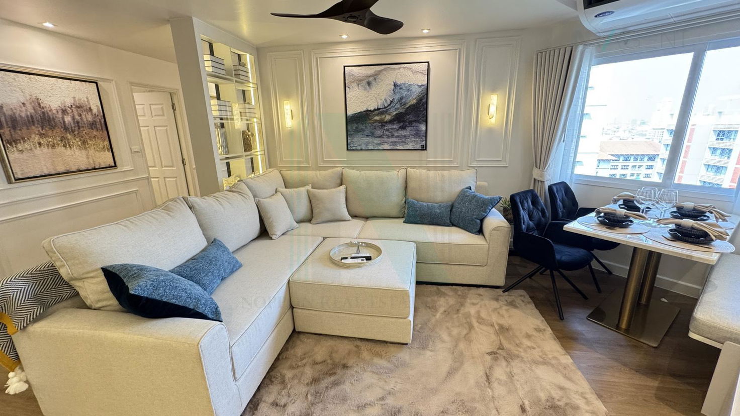 รูป 📌 ให้เช่าคอนโด ฟอร์จูน คอนโด ทาวน์ อาคาร 2 ชั้น 12 2 ห้องนอน ขนาด 90 ตรม ใกล้ เซ็นทรัลพลาซา พระราม 3 - รูปที่ 7/8