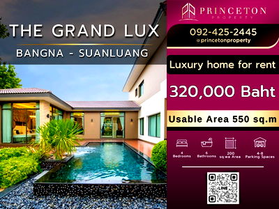 Houses for rent Suwannaphum International Airport : Luxury House for Rent The Grand Lux Bangna - Suanluang