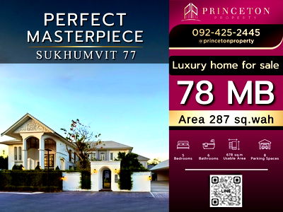 Houses for sale : Luxury House For Sale Perfect Masterpiece Sukhumvit 77